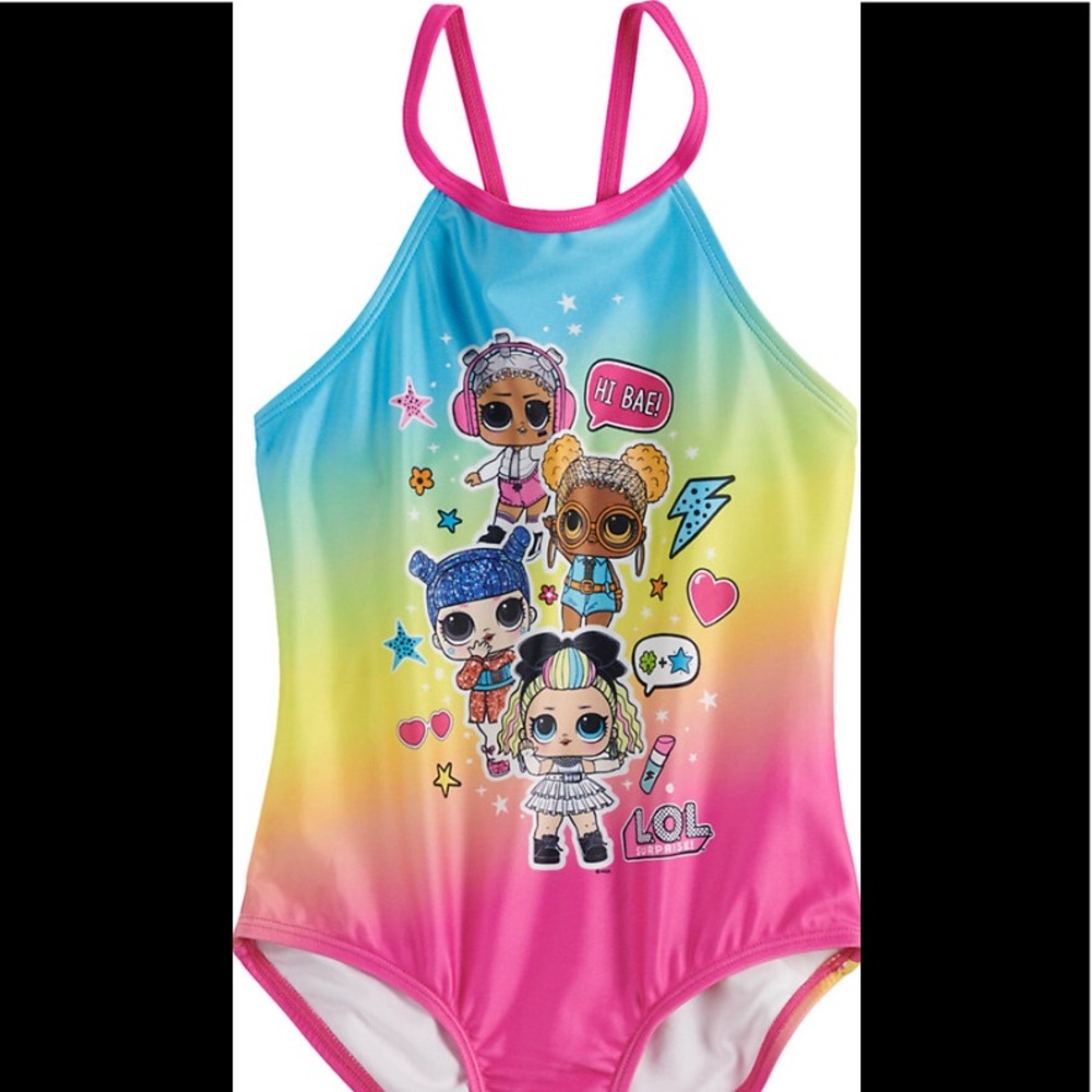 Girls 5/6 LOL Surprise 1-piece swim suit